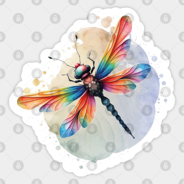 Colorful insect Sticker by Moxis Watercolor